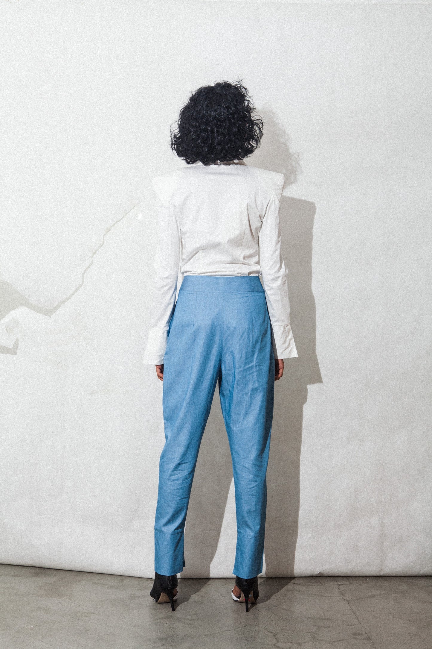Denim Cigarette Pants