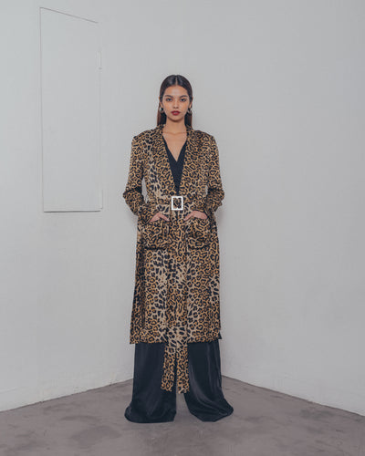 LEOPARD PRINT ROBE