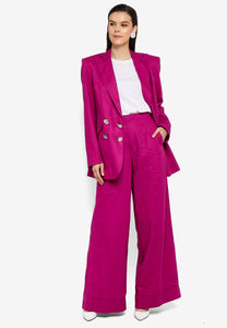 Fuchsia Wide Leg Pants