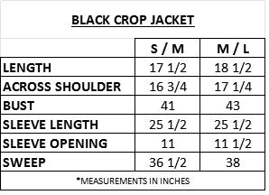 Black Crop Jacket
