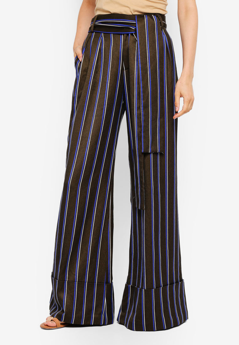Pinstriped Tailored Pants