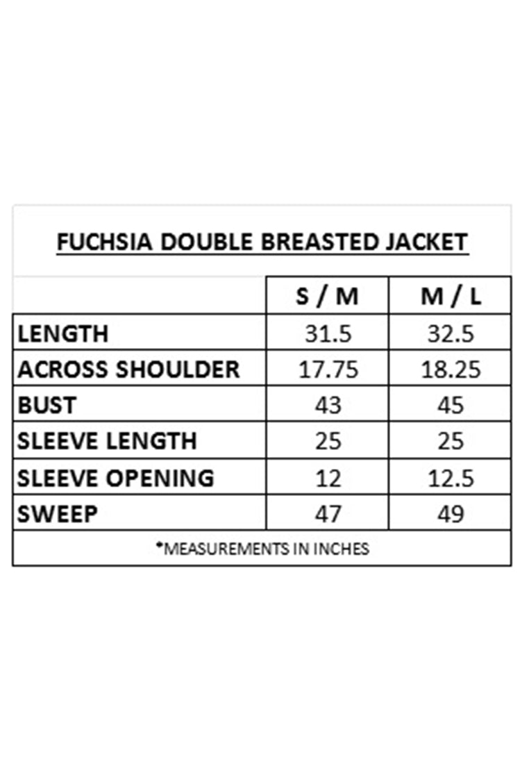 Fuchsia Double Breasted Jacket