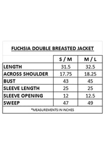 Fuchsia Double Breasted Jacket