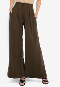 Olive Green Wide Leg Pants