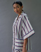 WHITE STRIPE COTTON SHIRT